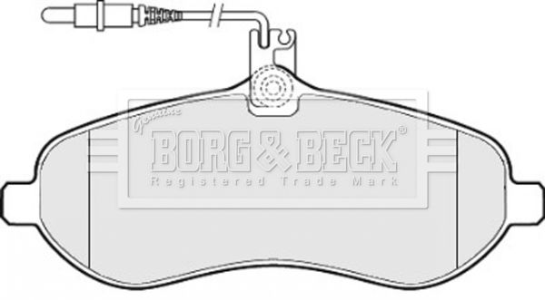 BORG & BECK Комплект тормозных колодок, дисковый тормоз BBP2030